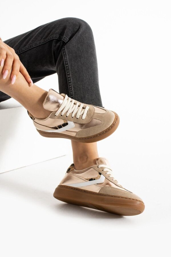 La limar kadın gold Sneaker spor ayakkabı - Görsel 2